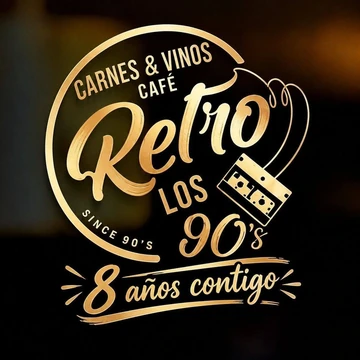 Logo de Café Retro Los 90's